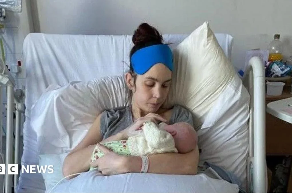 Natalie Chubb speaks about her ordeal after emergency bowel surgery following childbirth