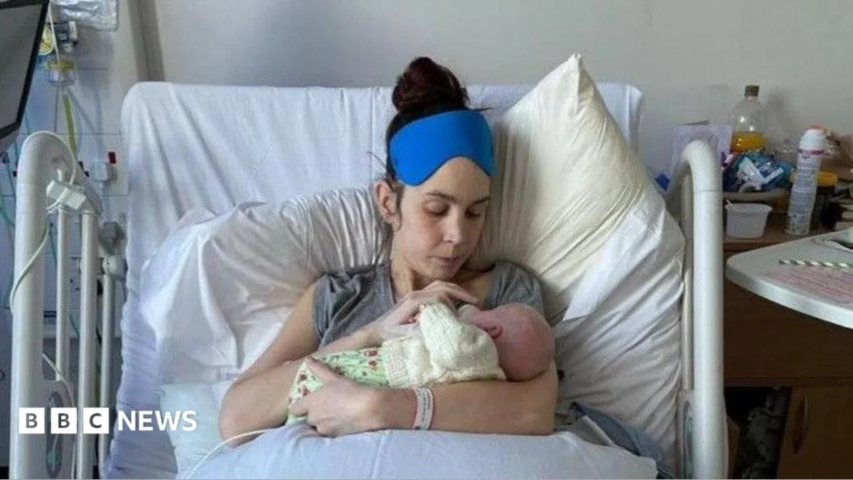 Natalie Chubb speaks about her ordeal after emergency bowel surgery following childbirth