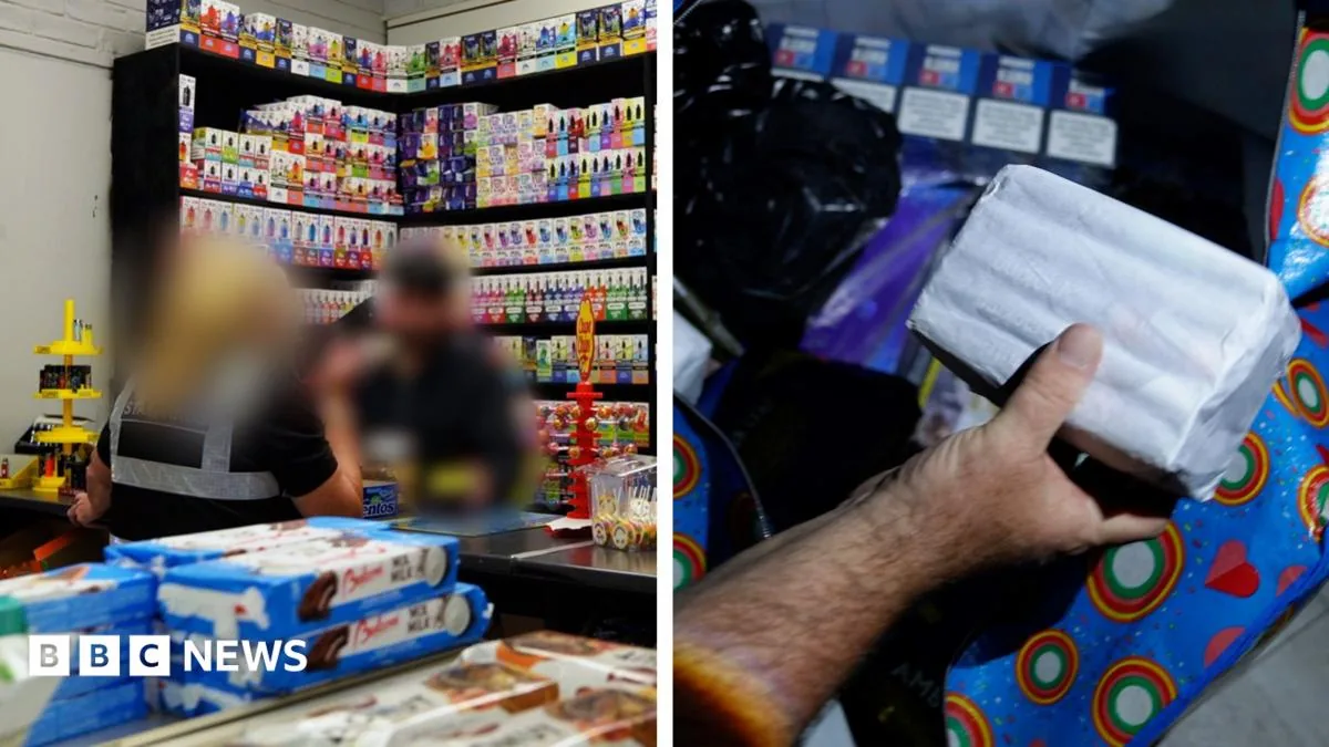 Trading Standards officers carrying out raids in an Inverness shop suspected of selling fake cigarettes