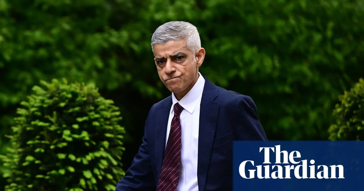 Sadiq Khan speaking at an event in London
