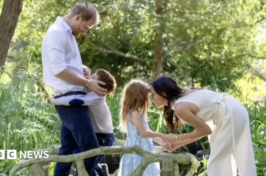 Prince Harry and Meghan during a public appearance