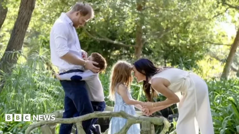 Prince Harry and Meghan during a public appearance