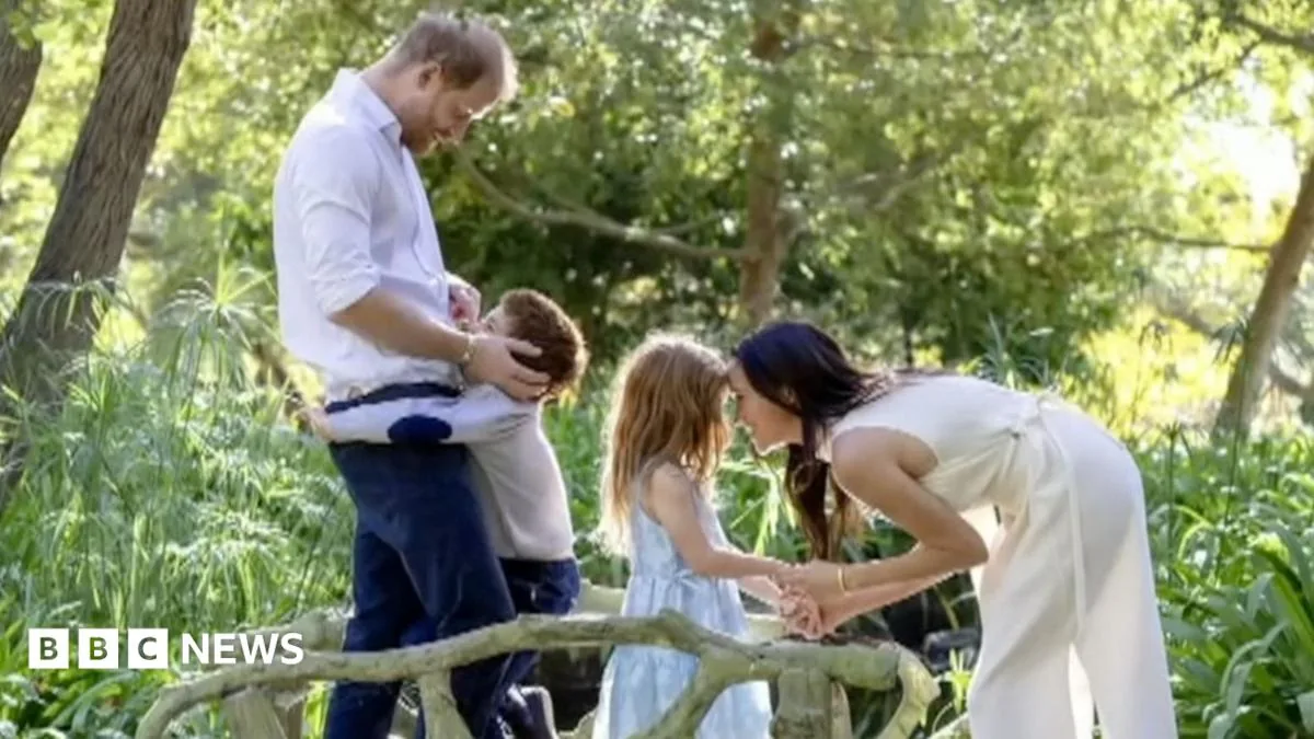 Prince Harry and Meghan during a public appearance